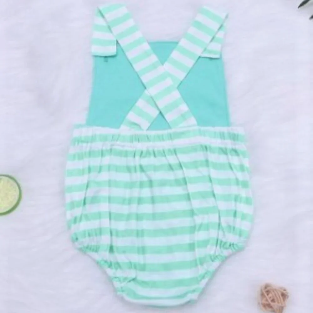 Boutique Turquoise Baby Boys Bodysuit Romper Jumpsuit